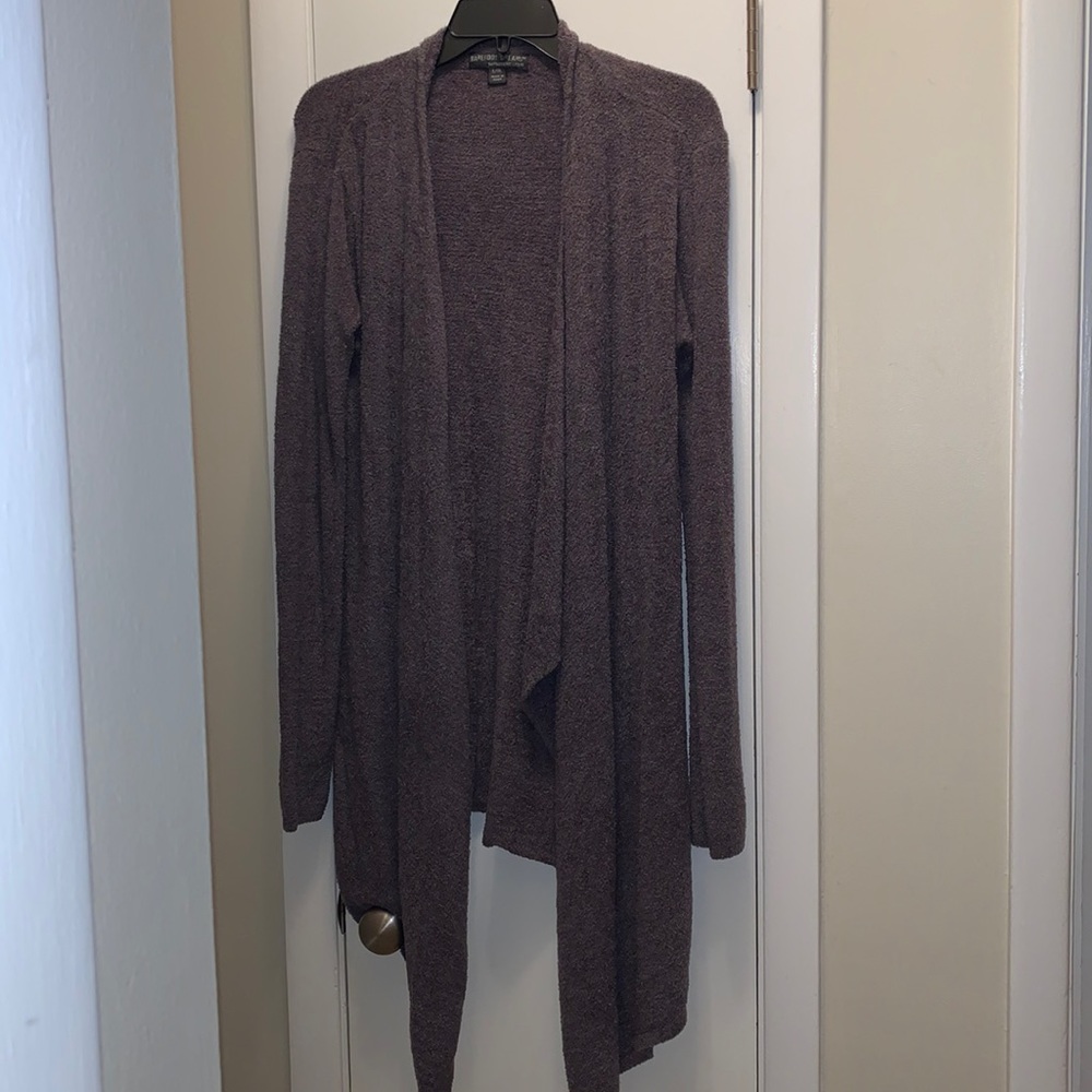Barefoot Dreams cozy chic lite cardigan L/XL gray